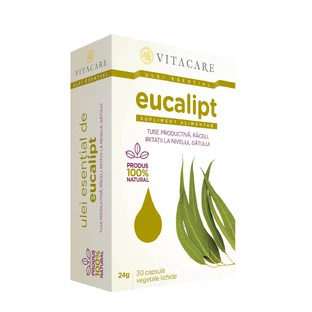 Aceite esencial de eucalipto, 30 cápsulas, Vitacare