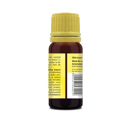 Aceite esencial de limón 100 % puro, 10 ml, Herbavit