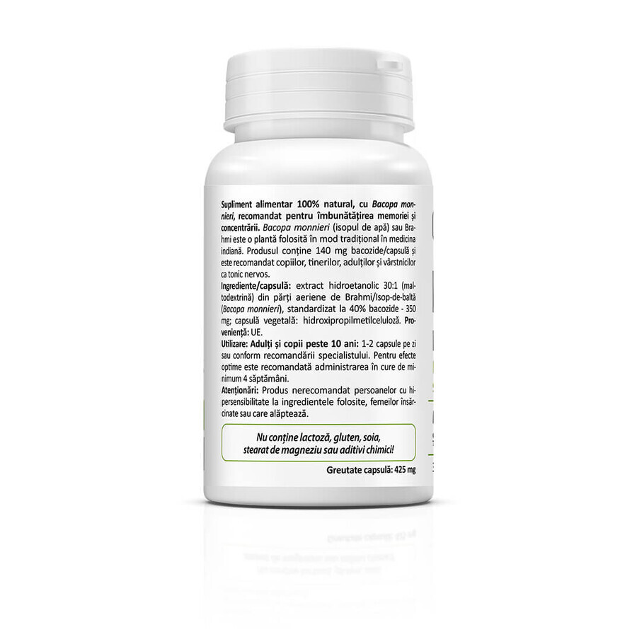 Bacopa monnieri, memory and concentration, 30 capsules, Zenyth