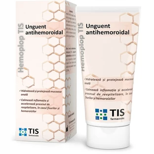 Hemoplop pomada antihemorroidal, 50 ml, Tis Farmaceutic