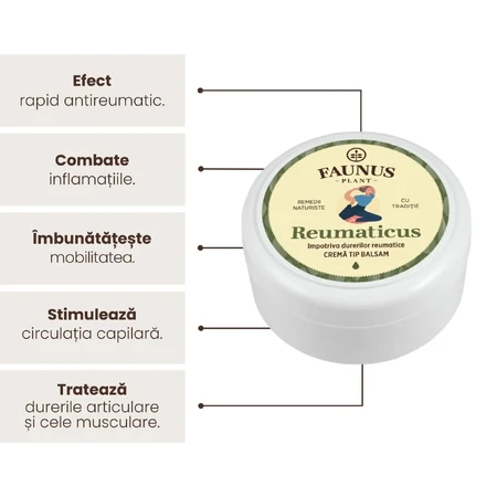 Pommade rhumatismale Beurre de terre et Tataneasa, 100ml, Plante Faunus
