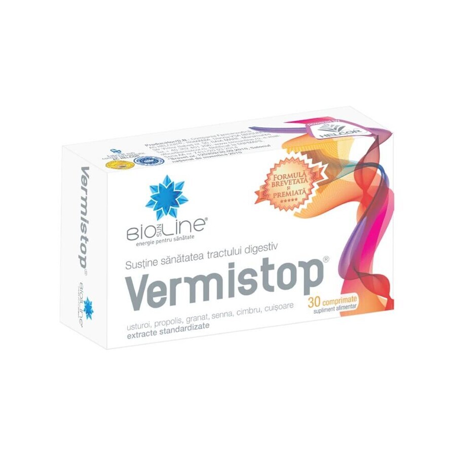 Vermistop, 30 tablets, Helcor