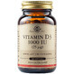 Vitamin D3 1000 IU 25 mcg, 100 capsules, Solgar