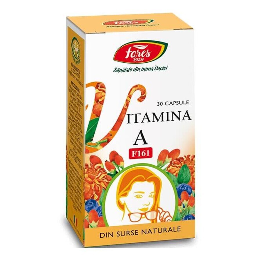 Vitamina A naturale F161, 30 capsule, Fares