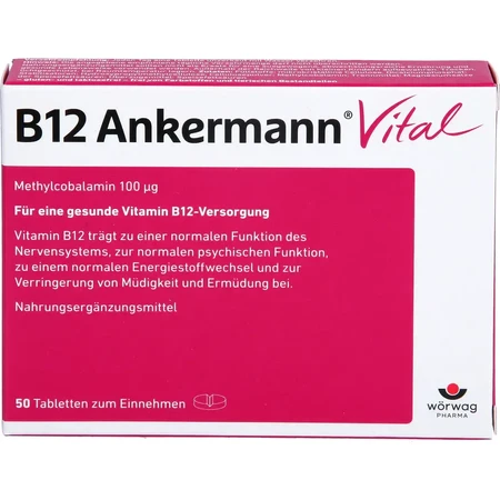 Vitamine B12 Ankermann Vital, 50 tabletten, Worwag Pharma