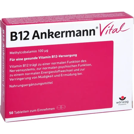 Vitamine B12 Ankermann Vital, 50 tabletten, Worwag Pharma