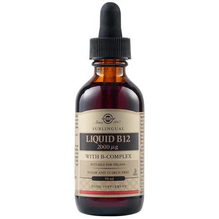 Vitamin B12 flüssig sublingual 2000 mcg, 59 ml, Solgar