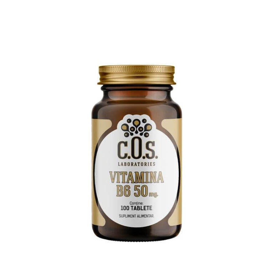 Vitamine B6 50 mg, 100 tabletten, COS Laboratories