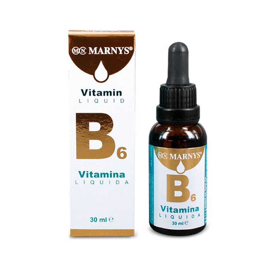 Buy Vitamin B6 Liquid (Pyridoxine), 30 ml, Marnys Vitamin B6 Liquid (Pyridoxine), 30 ml, Marnys