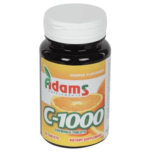 Vitamine C 1000 à l'orange, 30 comprimés, Adams Vision