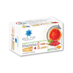 Vitamin C 1000 mg mit D3 2000 IU Retard, 30 Filmtabletten, Helcor