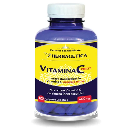 Vitamine C Forte, 400 mg, 120 capsules, Herbagetica