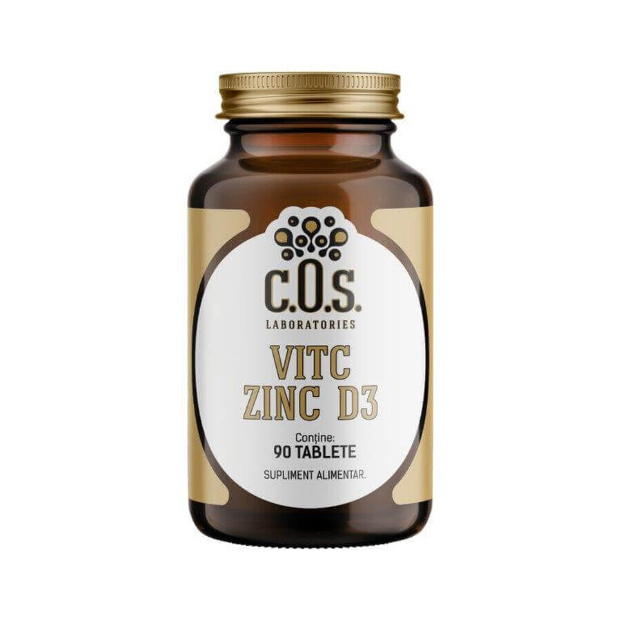 Vitamina C, Zinco, Vitamina D3, 90 compresse, Laboratori COS