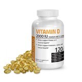 Vitamin D3 2000 IU, 120 capsules, Bronson Laboratories