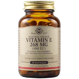 Vitamin E 268 mg 400 IU, 50 capsules, Solgar