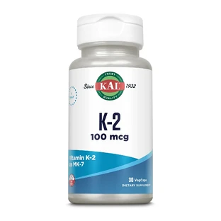 Vitamina K2 100 mcg Kal, 30 cápsulas, Secom