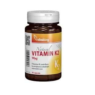 Vitamin K2 90mcg, 30 vegetarian capsules, VitaKing