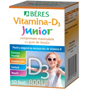 Vitamin - D3 Junior 800 IE, 50 Kautabletten, Beres
