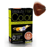 Hair color with plant extracts and cotton Blond Cuivre, shade 7.4, 160 ml, Beauty Hair Color