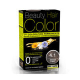 Hair dye with plant extracts and cotton Dark Brown, shade 4.1, 160 ml, Beauty Hair Color