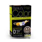 Hair dye with vegetable extracts and cotton Dark Chocolate, shade 4.7, 160 ml, Beauty Hair Color