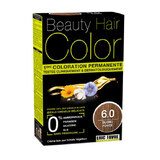 Hair color with plant extracts and cotton Dark Blond, shade 6.0, 160 ml, Beauty Hair Color