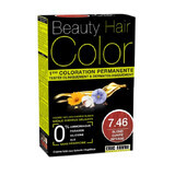 Hair dye with plant extracts and cotton Intense Copper Blonde, shade 7.46, 160 ml, Beauty Hair Color