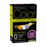 Hair dye with plant extracts and cotton Light Violet Chestnut, shade 5.2, 160 ml, Beauty Hair Color