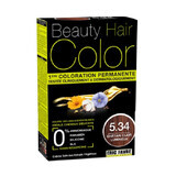 Hair dye with plant extracts and cotton Luminous Light Chestnut, shade 5.34, 160 ml, Beauty Hair Color