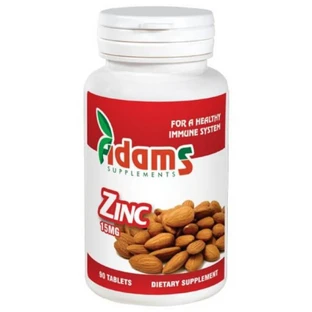 Zink 15mg, 90 tabletten, Adams Vision