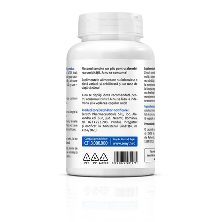 Zinc 25 zinksulfaat 25 mg/cps, 90 capsules, Zenyth