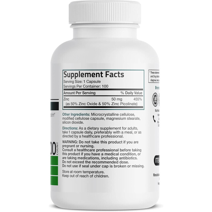 Zinkpicolinat 30 mg, 100 Tabletten, Bronson Laboratories
