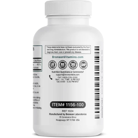 Zinkpicolinat 30 mg, 100 Tabletten, Bronson Laboratories