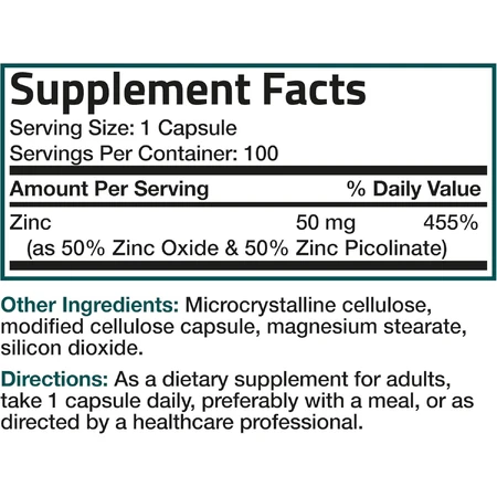 Zinkpicolinat 30 mg, 100 Tabletten, Bronson Laboratories