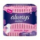 Always Dailies Singles To Go absorbent pad, 20 pieces, P&amp;amp;G