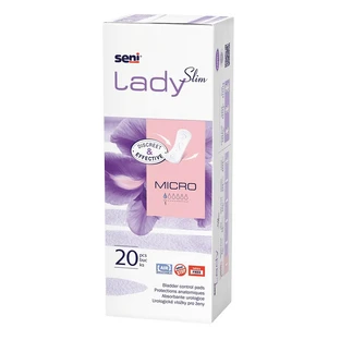 Compresas diarias absorbentes Slim Micro, 20 unidades, Seni Lady