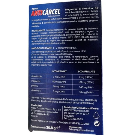 Antistollingsmiddel, 56 tabletten, Zdrovit