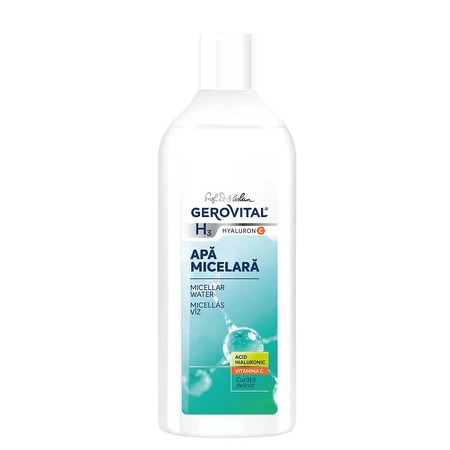 Gerovital H3 Hyaluron Agua micelar, 400 ml
