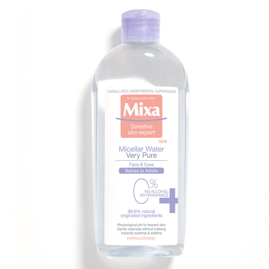 Comprar Agua micelar para toda la familia Muy pura, 400 ml, Mixa Agua micelar para toda la familia Muy pura, 400 ml, Mixa