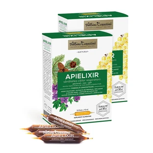 APIELIXIR salud respiratoria Abeja de los Cárpatos, 20 + 10 ampollas x 10 ml, Apicola