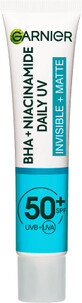 Crema fluida invisible antiimperfecciones con SPF 50+ Pure Active, 40 ml, Garnier