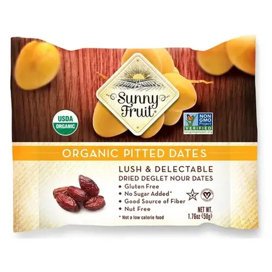 Dried pitted dates, 50 g, Sunny Fruit