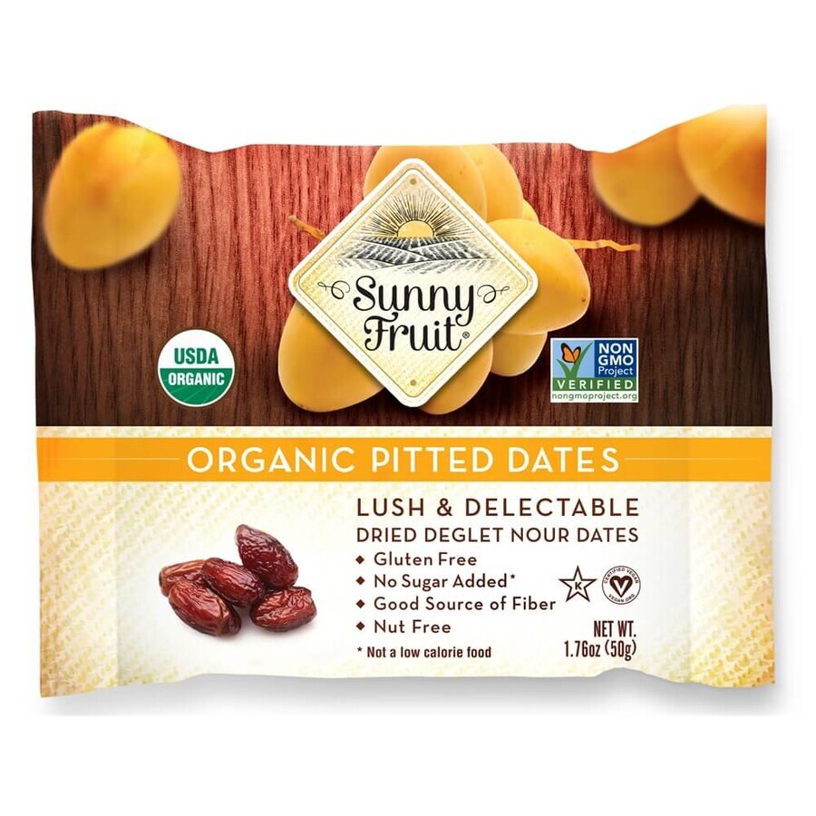 Dried pitted dates, 50 g, Sunny Fruit