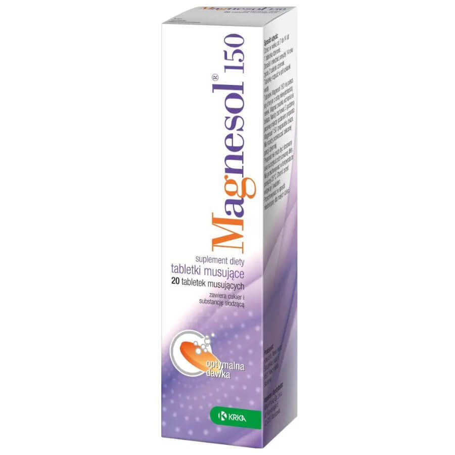 Buy Magnesol 150, 20 effervescent tablets Magnesol 150, 20 effervescent tablets