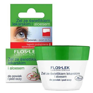 Flos-Lek, gel with echinacea and aloe vera for eyelids and under the eyes, 10 g
