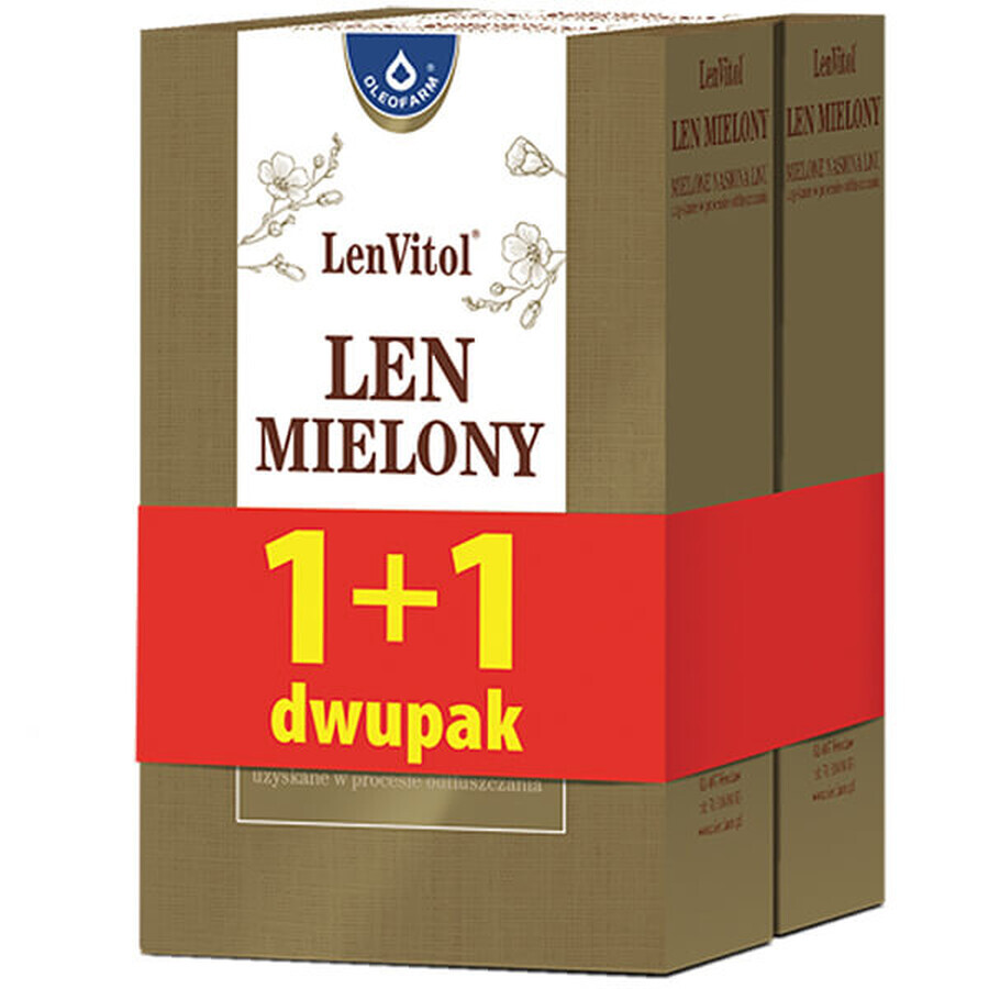 Acquista Oleofarm LenVitol, lino macinato, 2 x 200 g CONFEZIONE DIFETTOSA Oleofarm LenVitol, lino macinato, 2 x 200 g CONFEZIONE DIFETTOSA