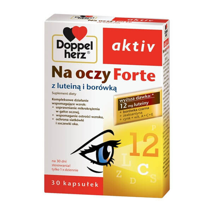 Acquista Integratore Alimentare per gli Occhi Doppelherz Aktiv, Forte 30 Capsule Integratore Alimentare per gli Occhi Doppelherz Aktiv, Forte 30 Capsule