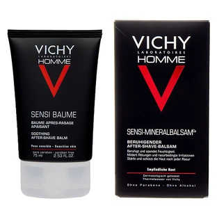 Vichy Homme Sensi Baume, baume après-rasage apaisant pour peaux sensibles, 75 ml