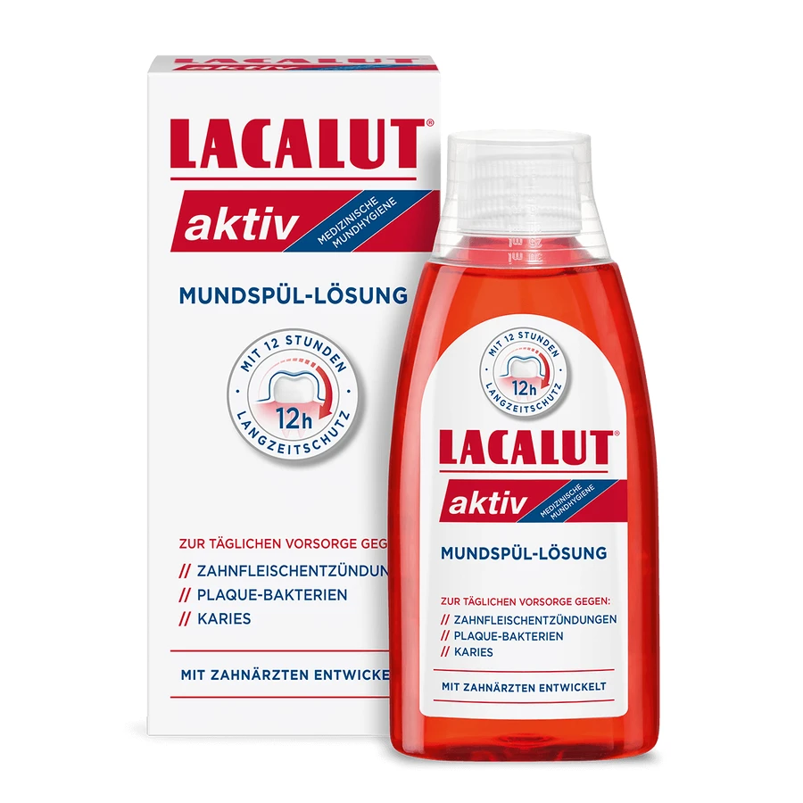 Lacalut Aktiv, mondwater, 300 ml BESCHADIGDE VERPAKKING