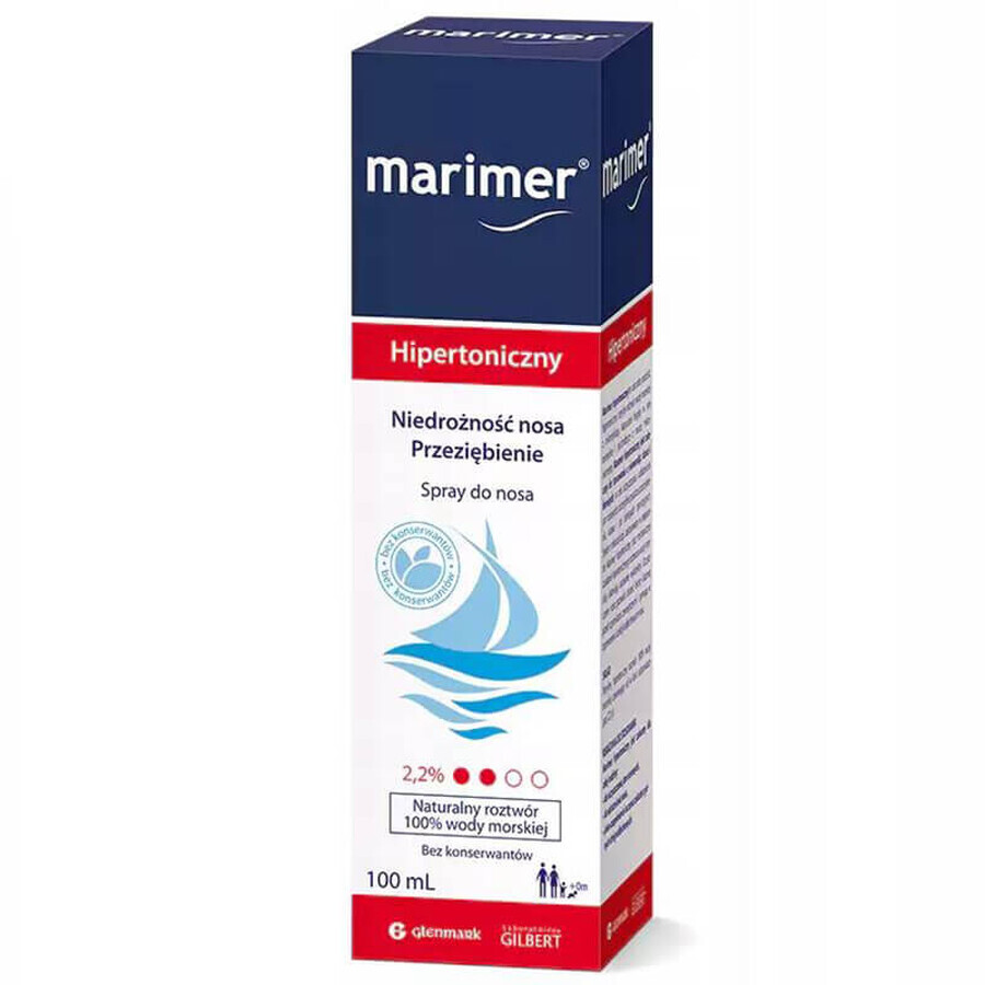 Buy Marimer, sea water, hypertonic spray, 100 ml Marimer, sea water, hypertonic spray, 100 ml